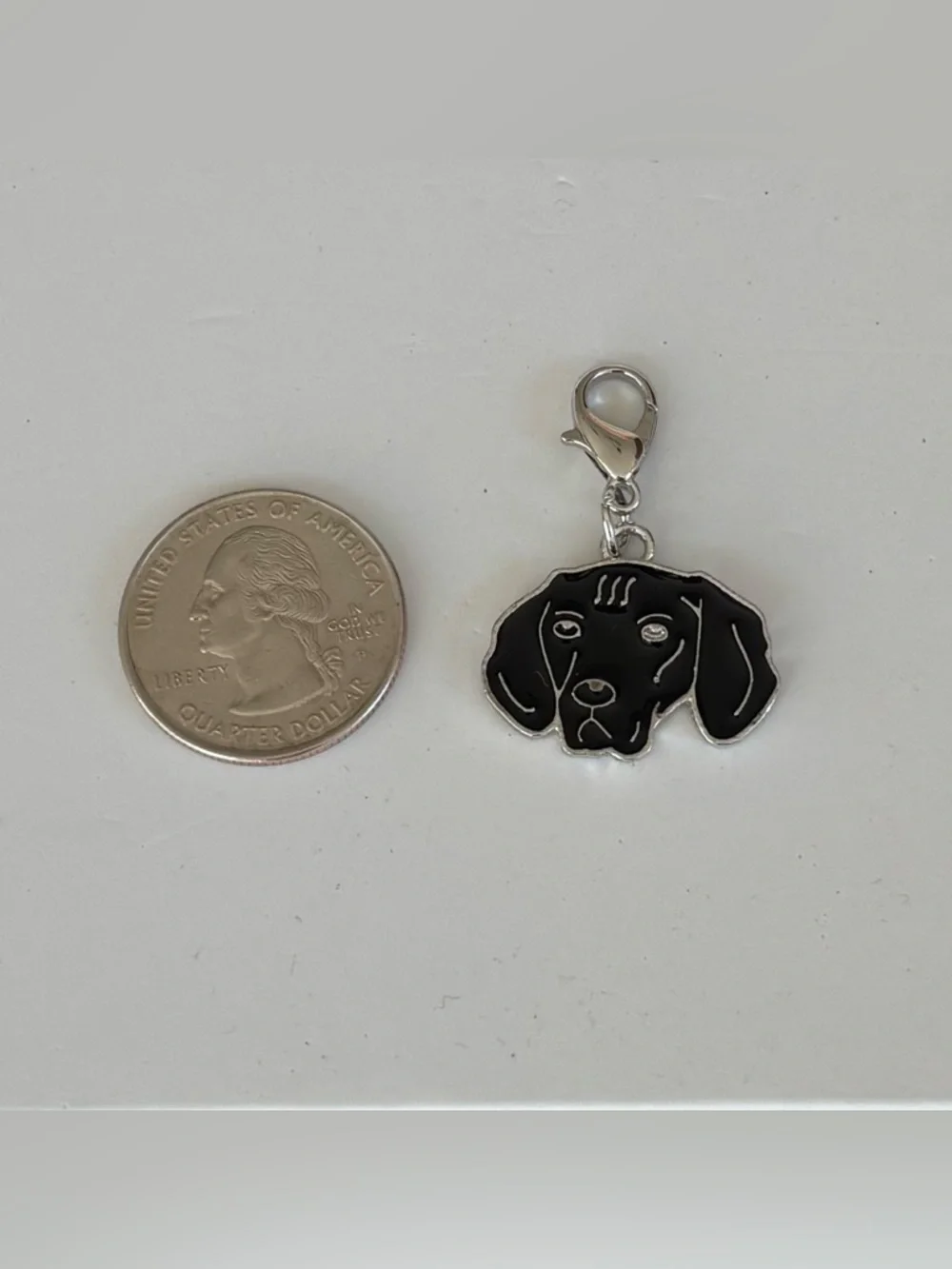 Dog Zipper Pull Collar or Bag Charm Boston Terrier or Pointer / Lab